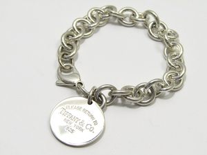  Tiffany return tu round tag bracele SV925 beautiful goods use impression little 