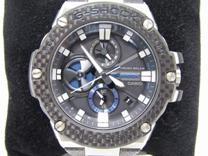 CACIO カシオ Gショック ソーラー メンズ腕時計 GST-B100XA-1AJF ブラック 極美品