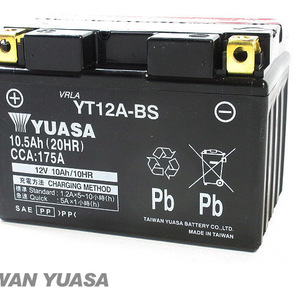 台湾ユアサバッテリー YUASA YT12A-BS ◆ FT12A-BS FTZ9-BS 互換 TL1000R バンディット1200 バンディット1250 GSX1300Rハヤブサ GW71の画像3