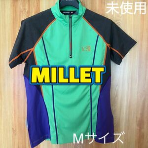 MILLET ミレー ハーフジップアップ 半袖 レディースM・メンズS相当 未使用品