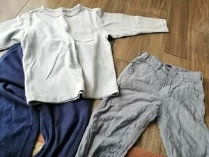 UNIQLO　ユニクロ　ロンT　110cm長袖、パンツ　ズボンgap パンツ③