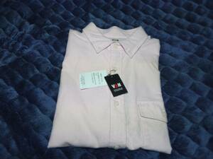 年内限定SALE 　VAN JAC 　長袖起毛オックスフォードフラップポケット付きBDシャツ　ピンク　XL 　新品未使用　　　 トラディショナル