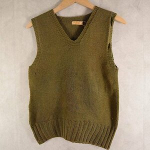 40's AMERICAN RED CROSS Wool Knit Vest us army 米陸軍 ニットベスト ミリタリー オリーブドラブ WW2 usn usaaf usaf ビンテージ 古着