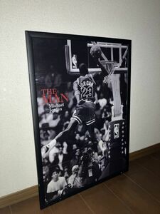 カッコ良すぎ！マイケル ジョーダン ジョーダン３ JORDAN BULLSブルズ NBA 額付 ポスター バスケ カフェ CAFE 古着屋 古民家 NIKE ナイキ