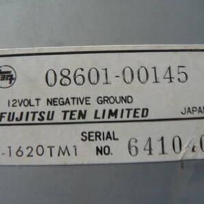 送料最安 410円～ 車載12：一枚差しCDデッキ ジャンク品 トヨタ純正 34204/富士通製FUJITSU SD-1620TMI の画像5