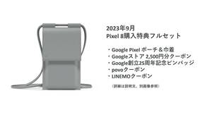 【新品/送料無料】Google Pixel ポーチ＆巾着、2500円分クーポン、ピンバッジ等 特典フルセット