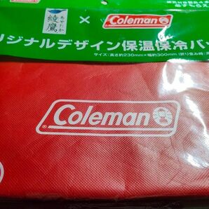綾鷹×Coleman　オリジナルデザイン保温保冷バッグ　赤　1個