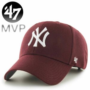 ☆正規品新品☆47BRAND YANKEES MVP フォーティセブン キャップ ヤンキースMVPキャップ MVP17WBV ヤンキース/ダークマルーン