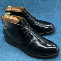 即決★Danner 美品 定価3.1万 D4302★27cm チャッカブーツ ダナー メンズ 9 黒 ブラック 本革 ポストマンブーツ ワークブーツ_画像2