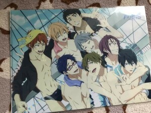 E003クリアファイル　Free!　Timeless Medley　約束　京アニショップ!限定　集合 遙 真琴 渚 怜 凛 宗介