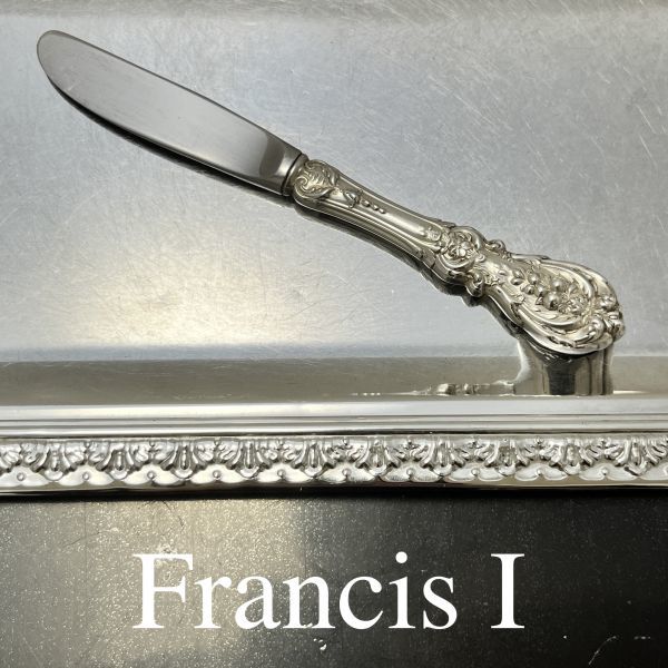 Reed & Barton 純銀ハンドルバターナイフ Francis I