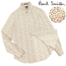 【B2547】【新品同様】【花柄】Paul Smith LONDON ポールスミスロンドン 長袖シャツ ドレスシャツ サイズS_画像1