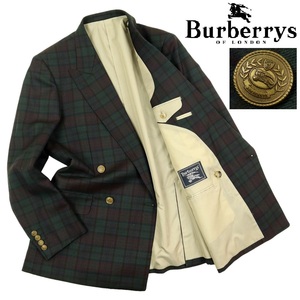 【B2553】【激レア】【新品同様】BURBERRYS バーバリーズ ダブルテーラードジャケット ウールジャケット ノバチェック 金釦 サイズ170/A5