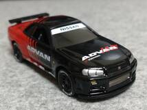 【中古・美品】JohnnyLightning ADVAN GT-R（R34）_画像5