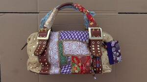 送料着払 バッグ 鞄 ダメージ ラット 展示品 アンティーク インテリア 面白い かわいい 和柄 男女兼用 個性的