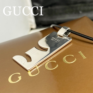 新品仕上 グッチ GUCCI 星座 ふたご座 GEMINI プレート ネックレス シルバー 925