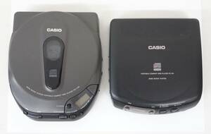 レトロミュージック　当時物 ＊CASIO カシオ＊PORTABLE COMPACT DISC PLAYER ポータブルディスクプレーヤー ＊二点セット＊PZ-1100/PZ-151