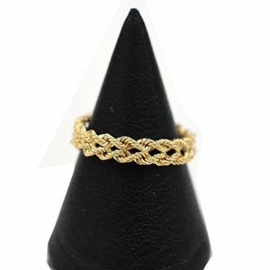  Gold accessory Gold ring ring 18 gold K18 chain ring 21 number birthday present present gift present 