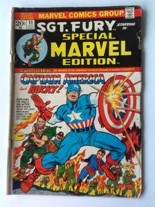 SPECIAL MARVEL EDITION SGT FURY #11. документ American Comics Marvelma- bell american комиксы Comics leaf иностранная книга 70 годы Captain America 