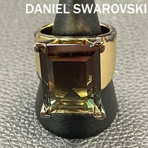 【人気】DANIEL SWAROVSKI / ダニエル スワロフスキー 指輪 リング クリスタル ゴールド グリーン アクセサリー/CYB67-13