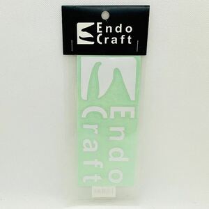 送料無料『エンドウクラフト ロゴ ステッカー 170mm×68mm 白』Endo Craft シール