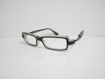 籠◆希少　入手困難　ICON　401　2146　Hand Made　アイコン　スクエア型　クリアｘブラック系　眼鏡　程度良品_画像1