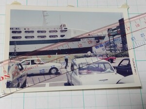 古写真 新日本海フェリー はまなす 敦賀？舞鶴 フェリーターミナル モノクロ 昭和40年代 1974年 昭和レトロ レア 当時物 