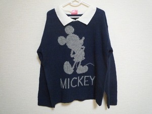 ディズニー　ミッキーマウス　紺　セーター　１３０ｃｍ　新品