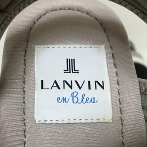 ランバンオンブルー LANVIN en Bleu サンダル M - ポリエステル グレーベージュ×シルバー レディース 美品 靴の画像5