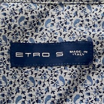 エトロ ETRO 長袖シャツ サイズS - ライトブルー×ダークネイビー メンズ トップス_画像3