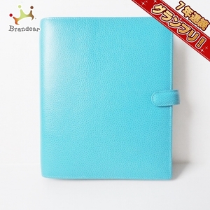 ファイロファックス Filofax 手帳 - レザー ブルー レフィル(2023) 新品同様 財布