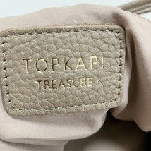 トレジャートプカピ TREASURE TOPKAPI トートバッグ - レザー×キャンバス グレーベージュ×アイボリー バッグ_画像8