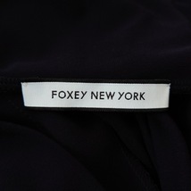 フォクシーニューヨーク FOXEY NEW YORK カーディガン サイズ38 M - ダークネイビー レディース 長袖/リボン 美品 トップス_画像3