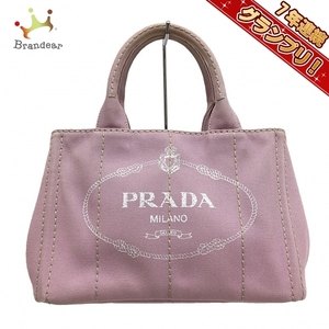 プラダ PRADA トートバッグ 1BG439 CANAPA キャンバス ライトピンク バッグ