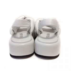 プラダ PRADA サンダル 35 - ナッパレザー 白 レディース プラットフォーム 美品 靴の画像3
