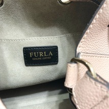 フルラ FURLA ハンドバッグ コスタンザ レザー ピンクベージュ 巾着型 バッグ_画像8