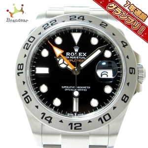 ROLEX(ロレックス) 腕時計■新品同様 エクスプローラー2 226570 メンズ SS/13コマ（フルコマ）/ルーレット文字盤 黒