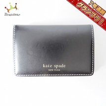 ケイトスペード Kate spade 名刺入れ - レザー 黒 財布_画像1