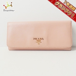 プラダ PRADA 長財布 1M1132 - レザー ピンク 財布