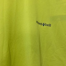 モンベル mont-bell 半袖Tシャツ サイズL - イエロー×ダークグレー レディース クルーネック トップス_画像7