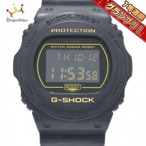 CASIO(カシオ) 腕時計 - DW-5700BBM メンズ 黒×イエロー