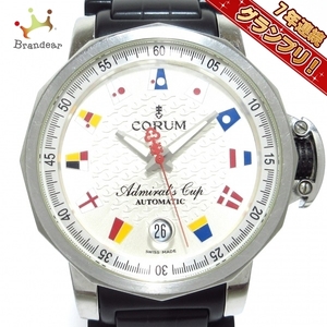 CORUM(コルム) 腕時計 アドミラルズカップ トロフィー 41 082.830.20 メンズ SS×ラバーベルト シルバー