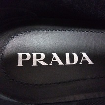 プラダ PRADA スニーカー 36 1/2 1E787M ダブルホイールスニーカー スパンコール 黒 レディース 2022SS/インソール取外し可 靴_画像5