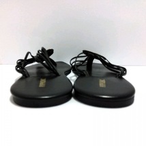 ピッピシック pippichic サンダル S レザー×金属素材 黒×シルバー レディース トングサンダル 靴_画像3