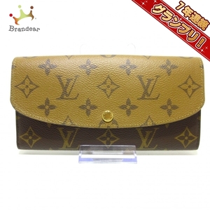 ルイヴィトン LOUIS VUITTON 長財布 M82157 ポルトフォイユ・エミリー モノグラム・リバース RFID確認済み 美品 財布 モノグラムリバース