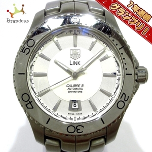 TAG Heuer(タグホイヤー) 腕時計■美品 リンク キャリバー WJ201B メンズ SS/裏スケ 白