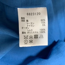 ルネ Rene サイズ34 S - ブルー レディース 七分袖/春/秋/ツイード ジャケット_画像4