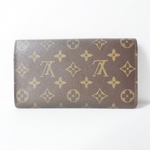 ルイヴィトン LOUIS VUITTON 長財布 M61725 ポシェットポルトモネクレディ モノグラム・キャンバス ×クロスグレインレザー - CA0925 財布_画像2