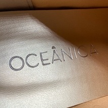 オセアニカ OCEANICA スリッポン 22.5 - ウール×レザー ベージュ×黒×イエロー レディース 刺繍/ウェッジソール 靴_画像5