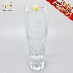 マイセンクリスタル Meissener Bleikristall - ガラス クリア×アイボリー 花瓶/フラワー(花) 新品同様 小物